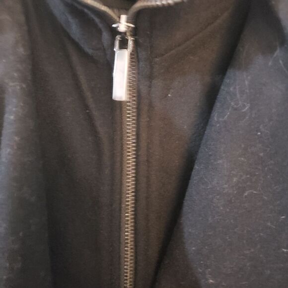 Victoria's Secret Black Coat Sz Large - Picture 4 of 5